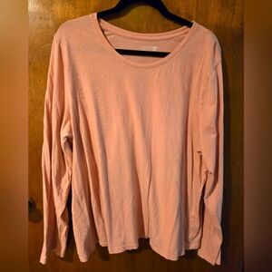 Women's Peach Long Sleeve Top